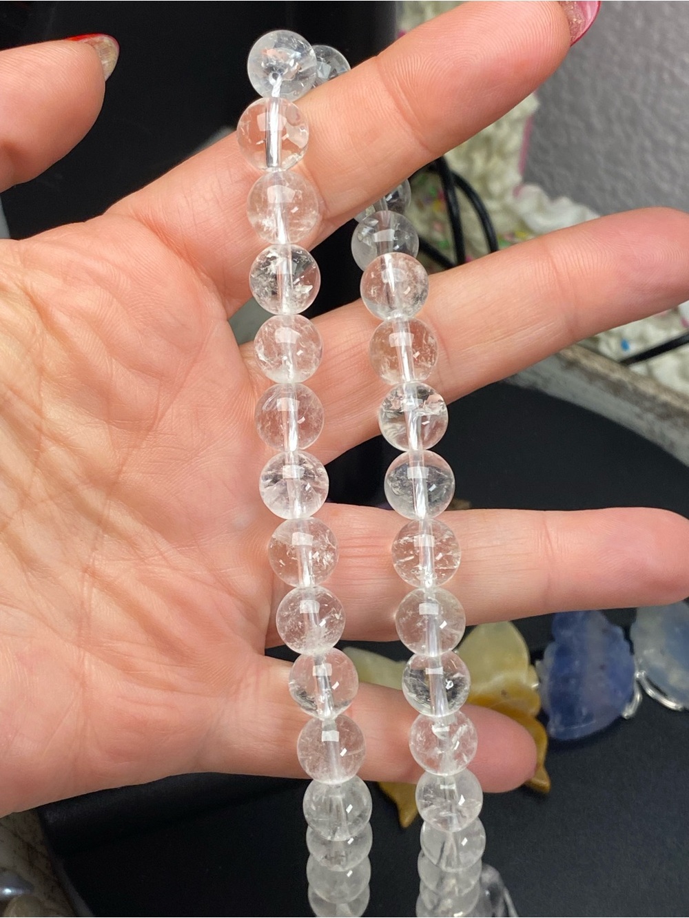 Clear Quartz Crystal Strand